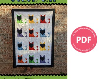 ❁ハンドメイド❁ Catsキルトクロス　『Bigサイズ』 ❁ハンドメイド❁ Catsキルトクロス『Bigサイズ』