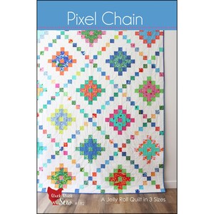 Pattern "Pixel Chain Quilt" by Cluck Cluck Sew #CCS-182 Paper Quilt Pattern **not a PDF pattern**