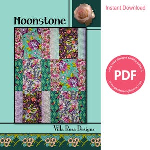 Pattern &quot;Moonstone&quot; PDF Quilt Pattern RC244 by Villa Rosa Designs - Instant Download