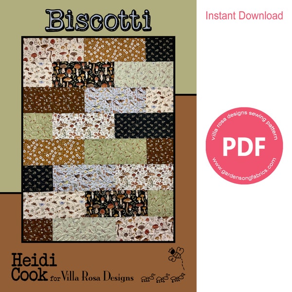 Pattern "Biscotti" PDF Quilt Pattern by Villa Rosa Designs - Instant Download