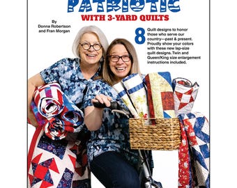 Book "Make It Patriotic with 3-yd Quilts" 032342 Fabric Cafe Softcover Quilt Book