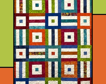 Pattern "Chutes and Ladders Quilt" MC079 by Villa Rosa Designs Sewing Card Instructions  **not a PDF design**