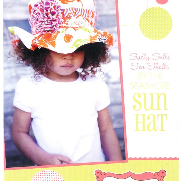 Pattern "Sally Sells Sea Shells by the Seashore" Sun Hat - Multi Size Paper Sewing Pattern by Izzy & Ivy Designs
