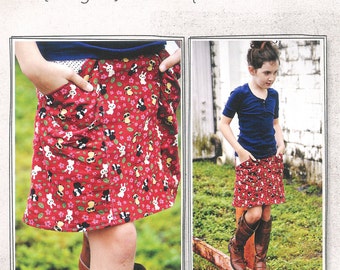 Pattern - Alder Skirt for Girls Paper Sewing Pattern by Imagine Gnats