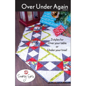 Pattern &quot;Over Under Again Pattern&quot; SWG074 by Swirly Girls Paper Pattern Instructions **not a PDF pattern**