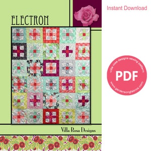 Pattern &quot;Electron&quot; PDF Quilt Pattern by Villa Rosa Designs - Instant Download