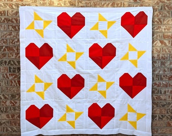 Pattern "Friendship Hearts" PDF Quilt Pattern by Villa Rosa Designs - Instant Download