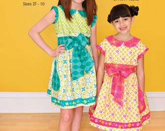 Pattern - Claudia Dress with Peter Pan collar - Paper Sewing Pattern by modkid designs