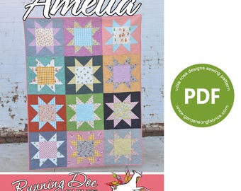 Patrón de edredón Amelia en PDF de Villa Rosa Designs - Descarga instantánea