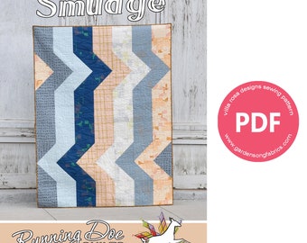 Digital Quilt Pattern "Smudge" PDF Quilt Pattern RD034 by Villa Rosa Designs - Instant Download