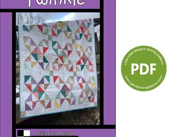 Patron de courtepointe Twinkle de Villa Rosa Designs OQ012 (PDF) - Téléchargement instantané