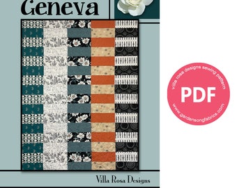 Pattern "Geneva" PDF Quilt Pattern by Villa Rosa Designs - Instant Download