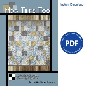 Pattern "Mod Tiles Too" PDF Quilt Pattern OQ052 by Villa Rosa Designs - Instant Download