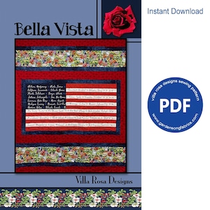 Pattern &quot;Belle Vista&quot; PDF Quilt Pattern by Villa Rosa Designs - Instant Download