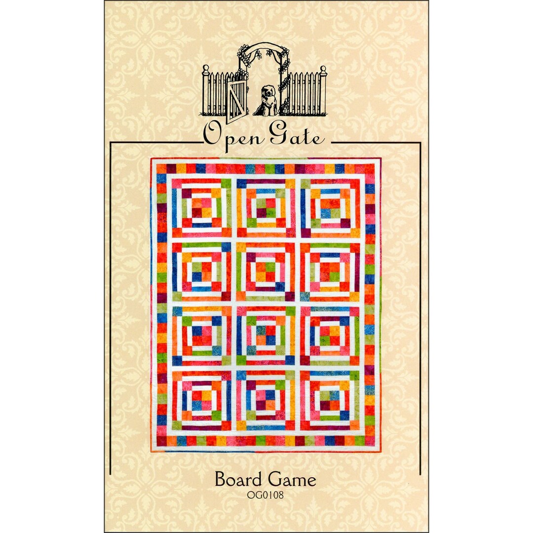 Pattern board Game Quilt by Open Gate OG0108 Fat Quarter Quilt Pattern
