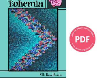 Pattern "Bohemia" PDF Quilt Pattern RC200 by Villa Rosa Designs - Instant Download