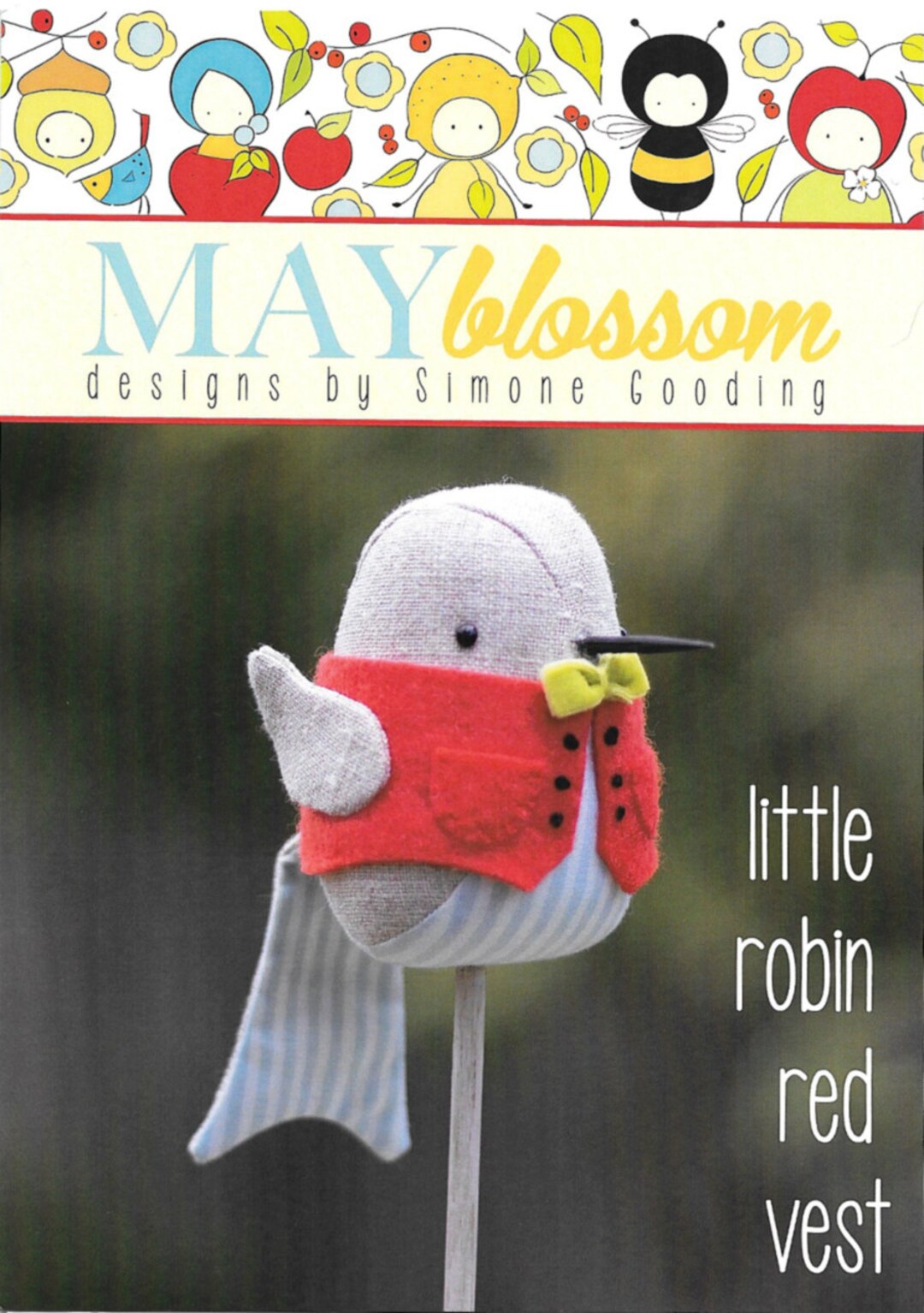 Pattern little Robin Red Vest by May Blossom Etsy