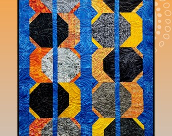 Pattern "Eclipses" Quilt Pattern CS005 by Villa Rosa Designs Sewing Card Instructions **not a PDF pattern**