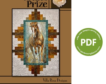 Pattern &quot;Grand Prize&quot; PDF Panel Quilt Pattern by Villa Rosa Designs - Instant Download