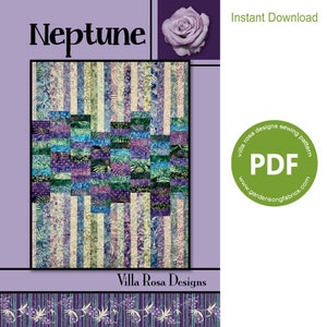 Wzór na kołdrę „Neptun” w formacie PDF od Villa Rosa Designs – do pobrania natychmiast