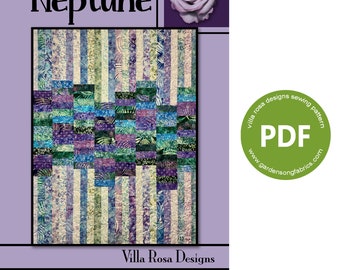 Pattern &quot;Neptune&quot; PDF Quilt Pattern by Villa Rosa Designs - Instant Download