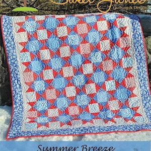 Pattern &quot;Summer Breeze Quilt Pattern&quot; SJ-118 by Sweet Jane&#39;s Paper Pattern Instructions **not a PDF pattern**