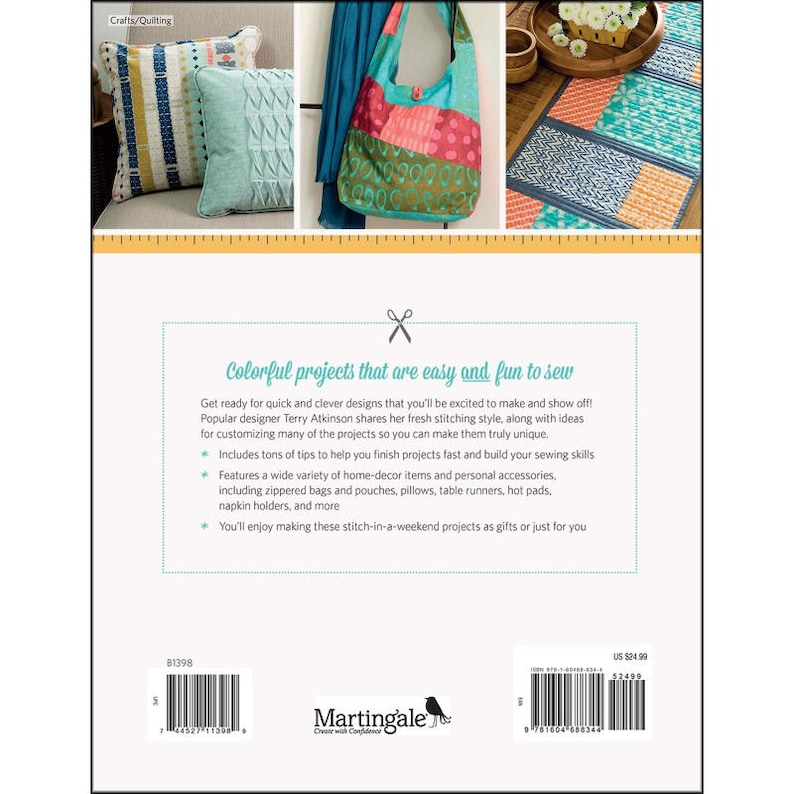 Sewing Patterns Quilting B1398 Fun /& Quickly Done by Terry Atkinson Book Simple