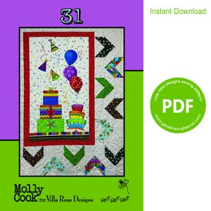 Pattern &quot;31&quot; PDF Panel Quilt Pattern by Villa Rosa Designs - Instant Download