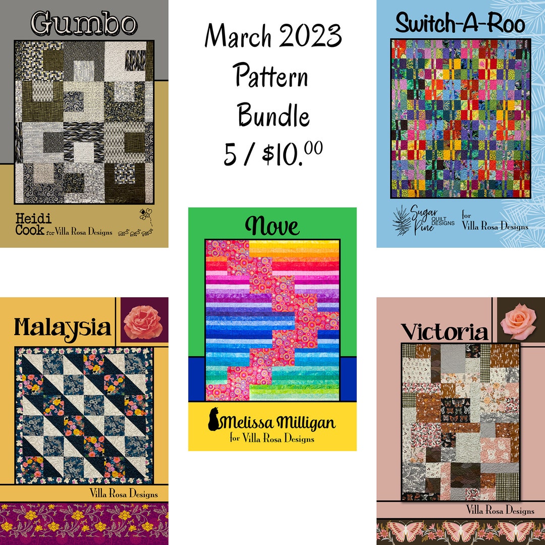 Villar Rosa Pattern Images Pattern Bundle March 2023 Patterns by Villa Rosa Digital PDF Instant ...