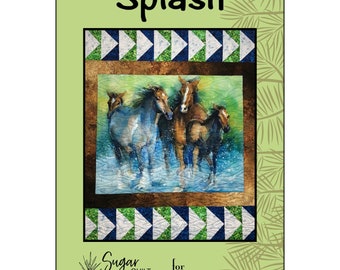 Pattern "Splash" PDF Panel Quilt Pattern by Villa Rosa Designs - Instant Download