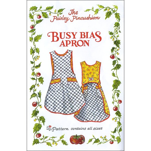 Pattern "Busy Bias Apron" by The Paisley Pincushion BBA03 Paper Pattern