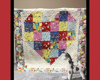 Pattern "Heartbeat" Quilt Pattern OQ087 by Villa Rosa Designs Sewing Card Instructions **not a PDF pattern**