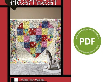 Pattern "Heartbeat" PDF Quilt Pattern by Villa Rosa Designs - Instant Download