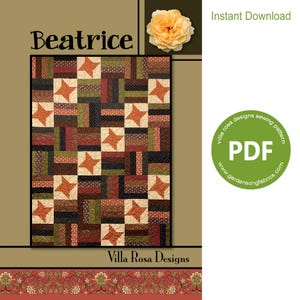 Pattern &quot;Beatrice&quot; PDF Quilt Pattern by Villa Rosa Designs - Instant Download