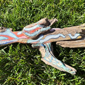 Driftwood Fish pintado a mano
