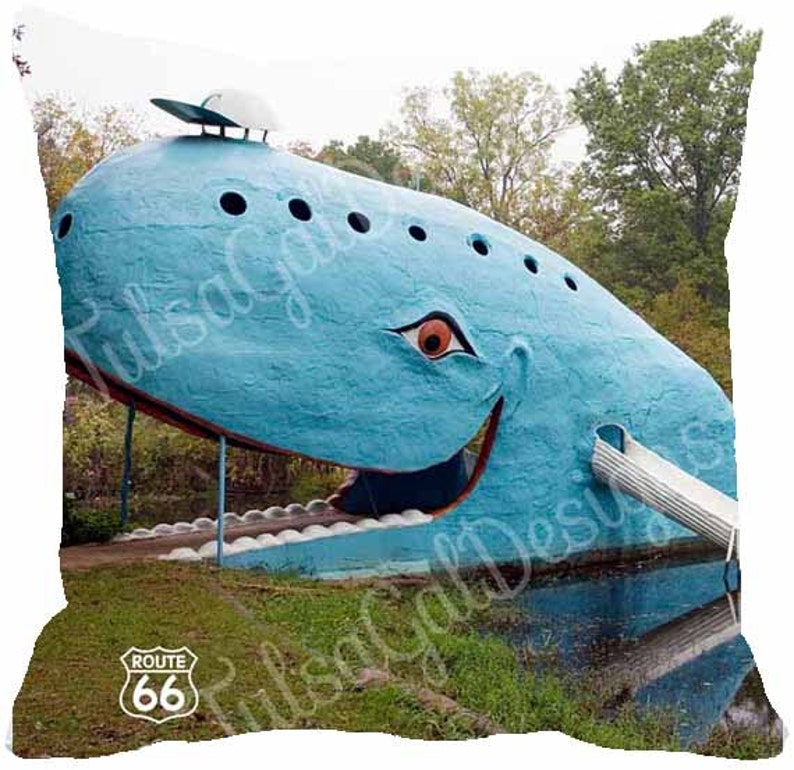 The Blue Whale Pillow Cover Etsy