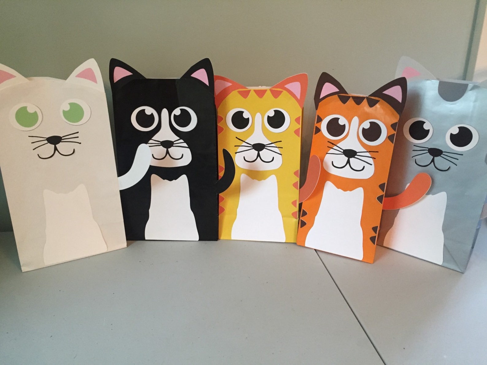 Kitty Cat Printables for Gift Sacks - Etsy