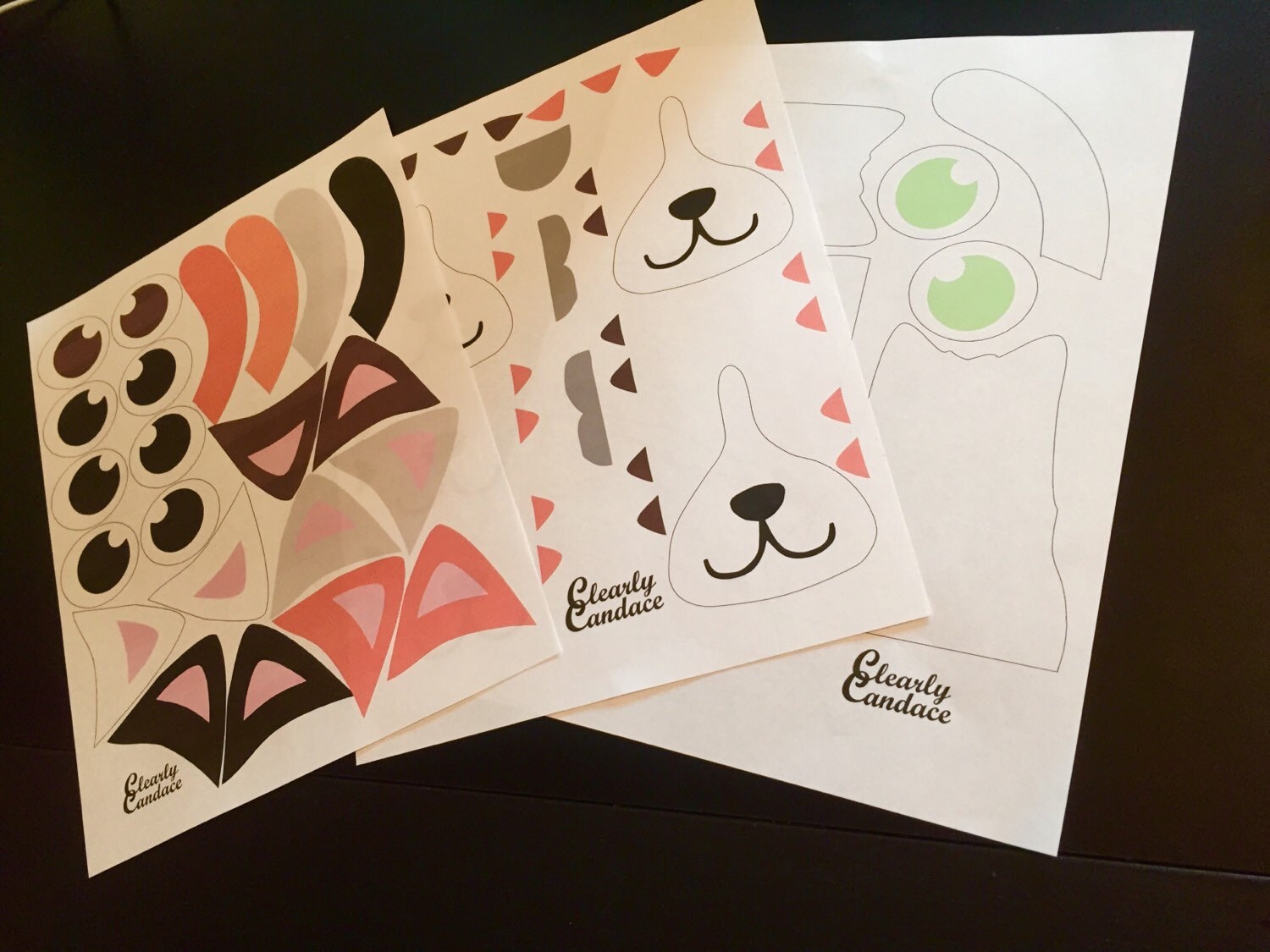 Kitty Cat Printables for Gift Sacks - Etsy