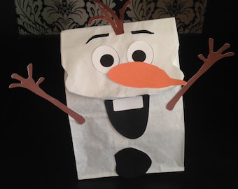 Snowman Party Printables for Gift Sacks (color)