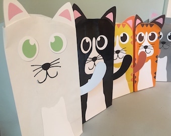 Kitty Cat imprimables pour sacs-cadeaux