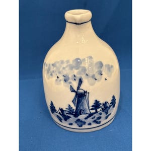 Kleiner Delft Holland Windmühlenkrug Signiert
