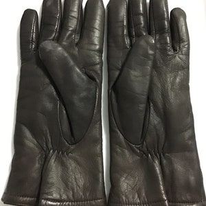 Womens Gloves Brown Leather Thinsulate insulation