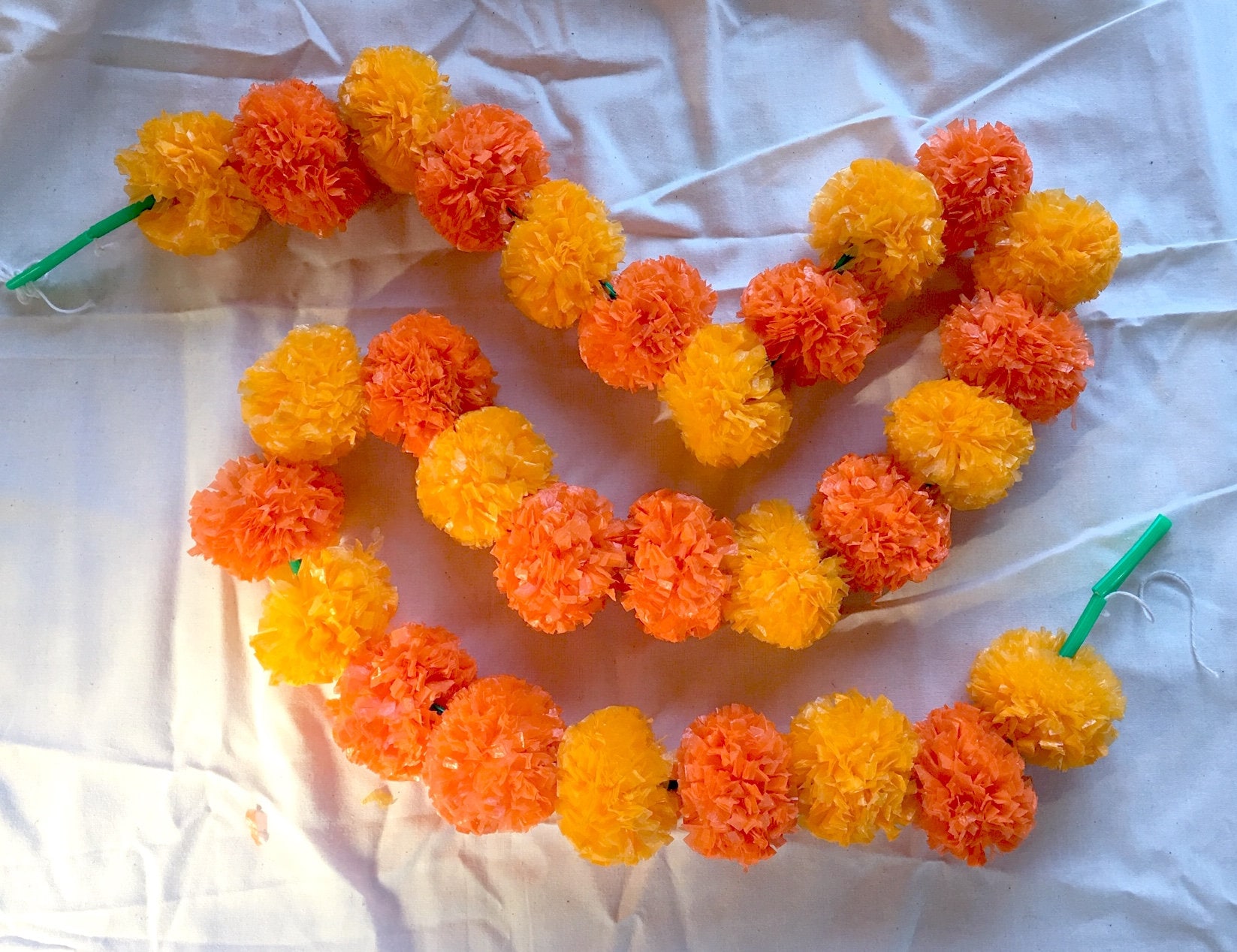 Marigold Garland Day of the Dead Dia de los Muertos Altar Etsy