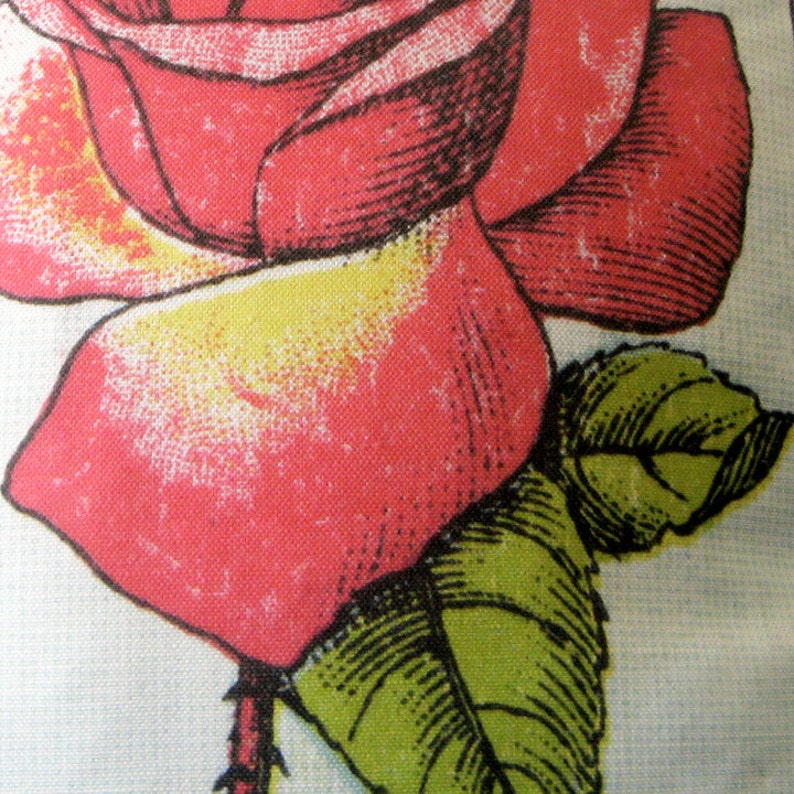 FREE SHIPPING: La Rosa Mexican Rose Flower Loteria Pillow Vintage Mexican Art, Day of Dead, Dia los Muertos, Mexican Pillow image 3