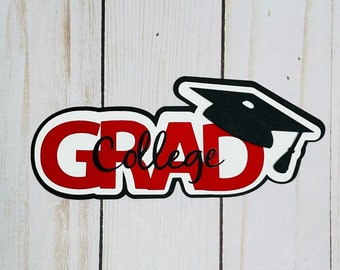Graduation Scrapbook Title: Paper Piecing Embellishment