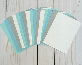 Embossed Cardstock, Snowflake Card Toppers, Card Making, Scrapbooking, Assorted Color Snow Cardstock, Winter Cards, Blue, Mint, Gray, White