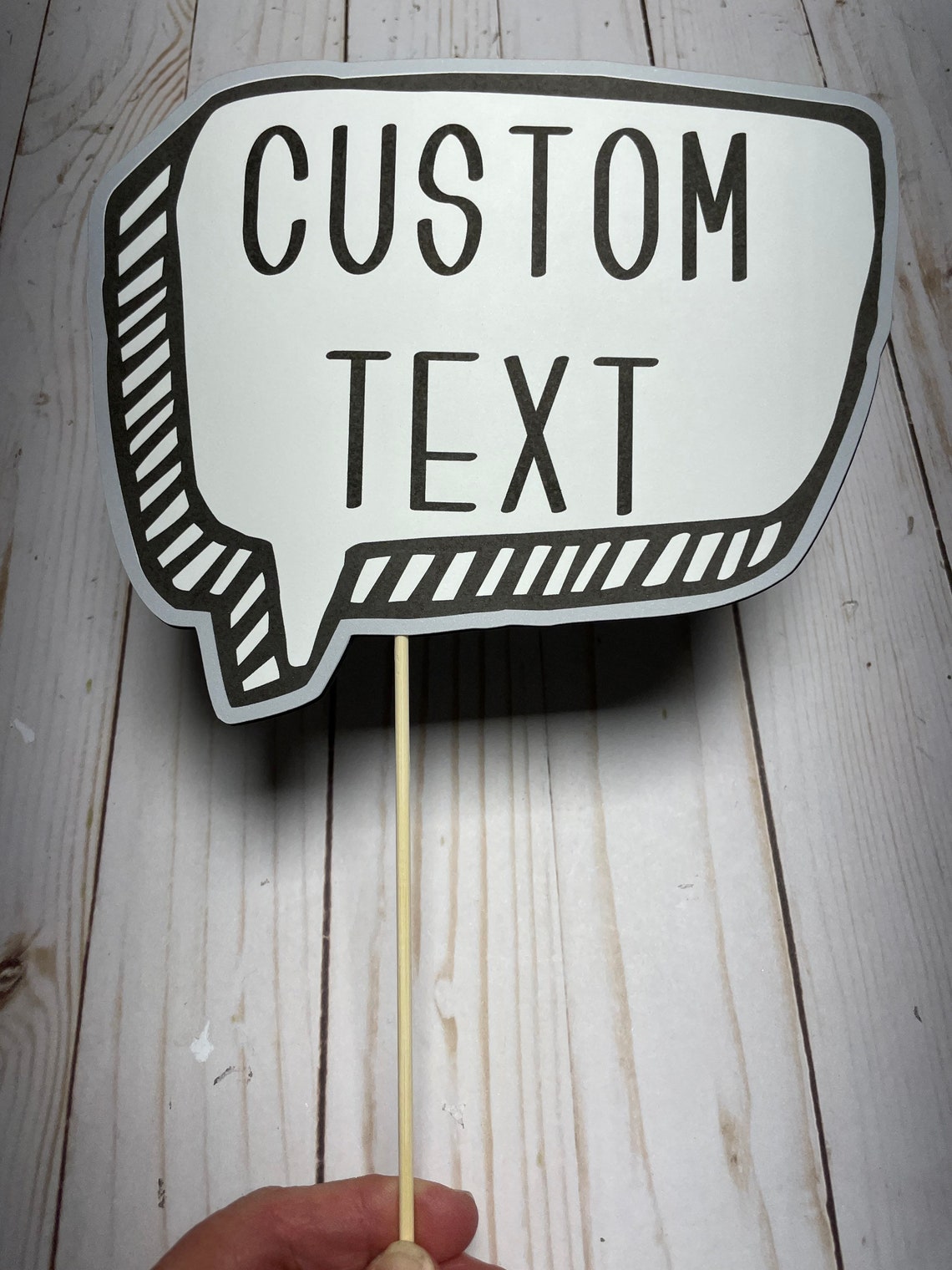 Custom Party Props Photo Booth Props Customized Party Text Etsy