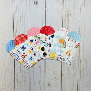 Summer Gift Card Envelopes, Summer Gift Card Holders, Party Favor Envelopes, Camp Notes for Kids, Birthday Favor Envelopes, Gift Card Holder