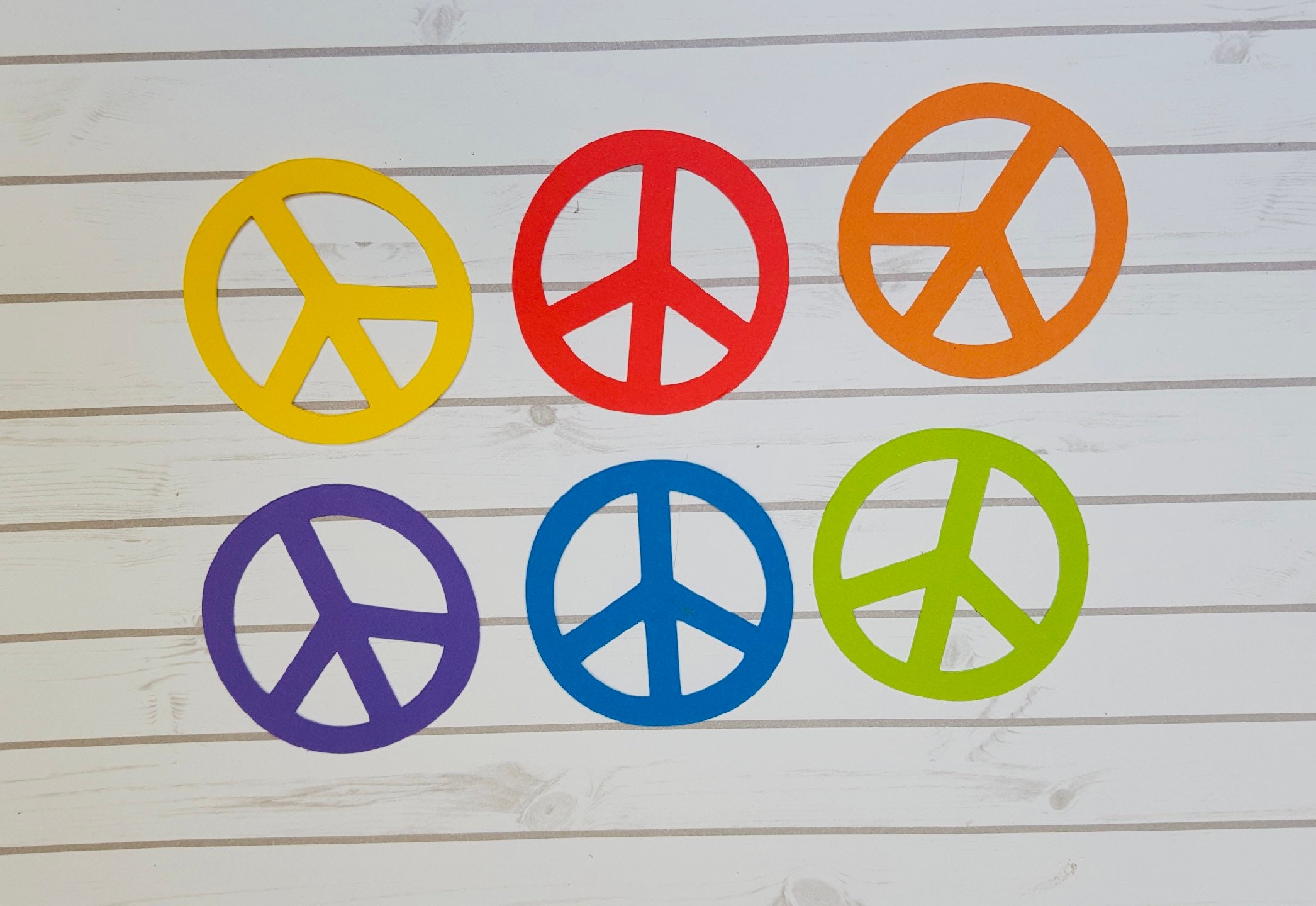 Peace Sign Die Cuts: 65lb Cardstock, Set of 25 - Etsy 日本