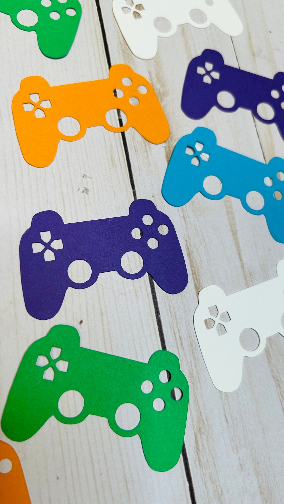 Video Game Controller Paper Die Cuts: Gamer Party Confetti - Etsy